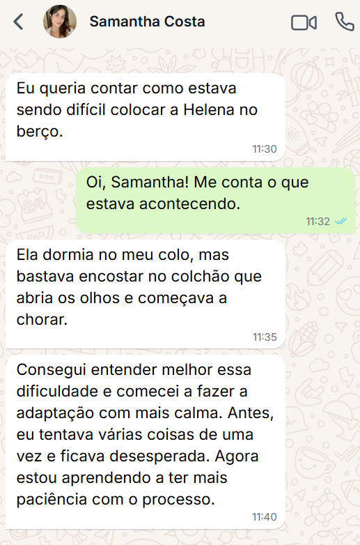 Feedback de mãe aluna no WhatsApp 01